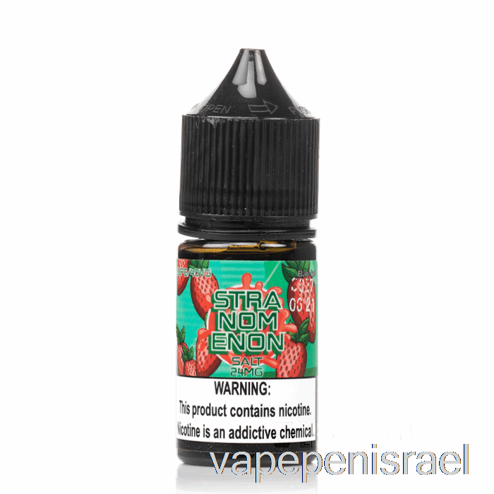 חד פעמי Vape ישראל סטרנומנון מלח - נוזלי נומנון אלקטרוניים - 30 מ"ל 24 מ"ג